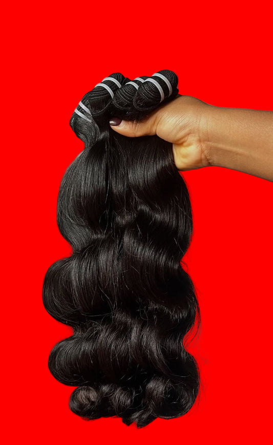 Glamorous Raw Indian Hair Bundles – 100% Unprocessed Human Hair | Single Donor | Natural Shine & Volume