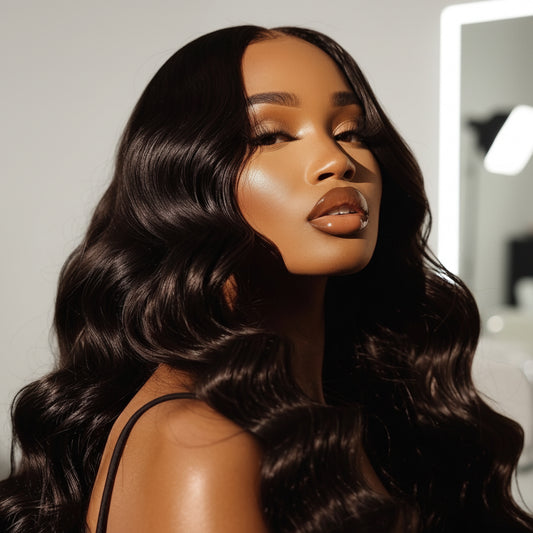 Glamorous Raw Indian HD Lace Wig – 100% Unprocessed Human Hair