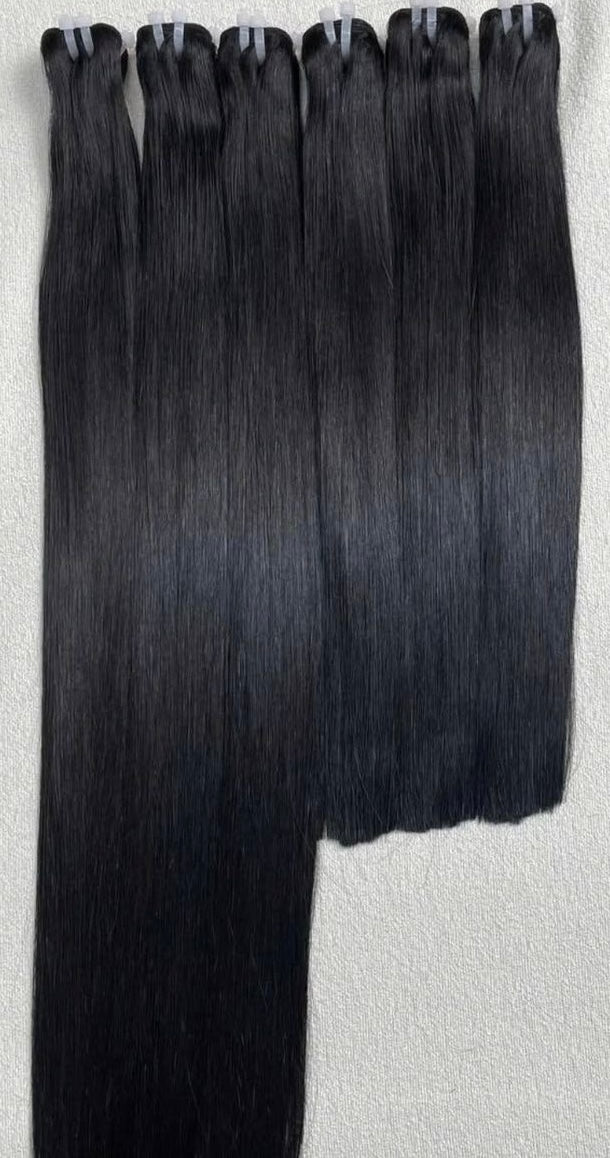 Raw Indian Bundles – 100% Unprocessed Human Hair | Single Donor | Natural Shine & Volume
